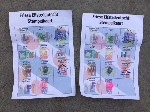 Elfsteden Estafetteloop Friese Elfstedentocht Stempelkaart