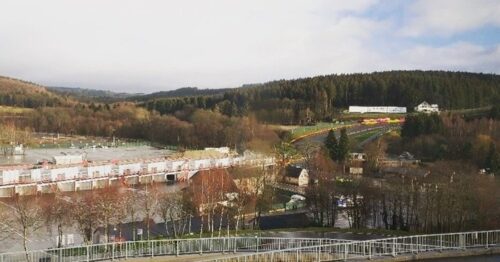 Spa-Francorchamps Run circuit in het voorjaar.