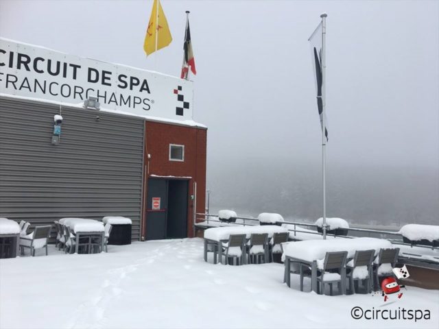 Spa-Francorchamps Run in de sneeuw.